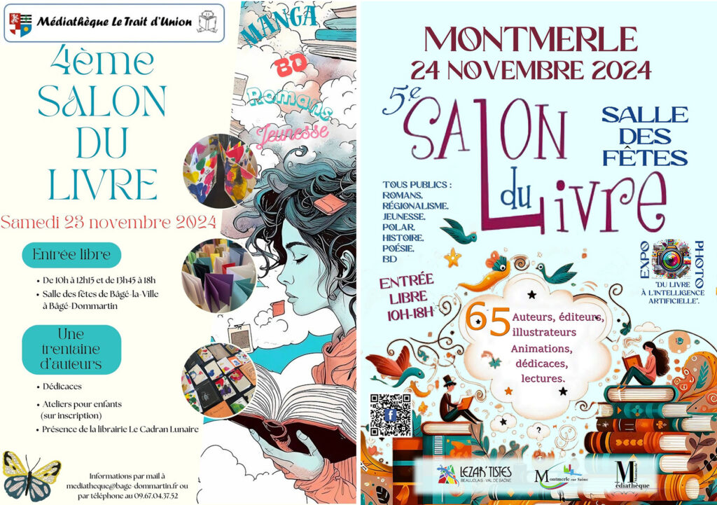 salon du livre dans l'Ain vers Mâcon 2024